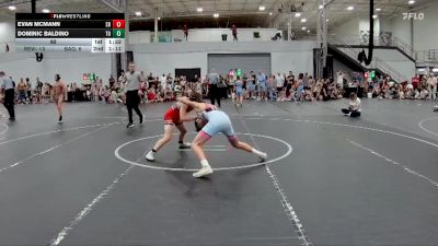 92 lbs Round 1 (4 Team) - Evan Mcmann, Smitty`s Barn vs Dominic Baldino, The Outsiders