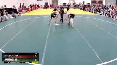 139 lbs Round 3 (4 Team) - Aaren Kulas, Caledonia-Houston vs Jayce Stetzer, Gale-Ett.-Tr./Mel.-Min.