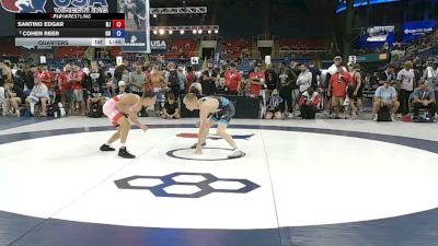120 lbs Quarters - Santino Edgar, New Jersey vs Cohen Reer, Ohio