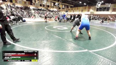 215 lbs Champ. Round 3 - Jesse Addington, Bakersfield vs Johnrobert I Galvan, John Glenn