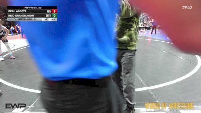 115 lbs Quarterfinal - Beau Abbott, Roundtree Wrestling Academy vs Reid Grandmason, Smitty's Barn