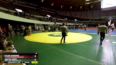 National 6-8 130 Round 1 - Tyler Gardner, Poquoson Athletic Association vs Griffin Keipe, Great Neck Wrestling Club