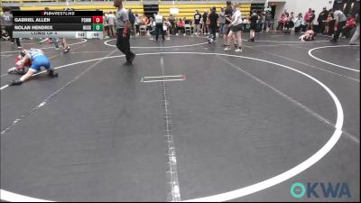 80 lbs Consi Of 4 - Gabriel Allen, Ponca City Wildcat Wrestling vs Nolan Hendrix, Huskey Wrestling Club