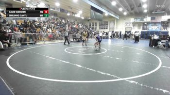113 lbs Quarterfinal - David Gordon, Peninsula vs Emiliano Cantu, Mayfair