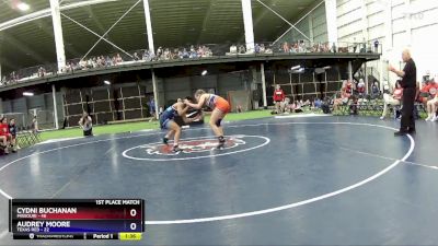 100 lbs Placement Matches (8 Team) - Cydni Buchanan, Missouri vs Audrey Moore, Texas Red