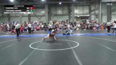 125 lbs Champ. Round 1 - Courtney Nye, Wichita Wrestling Club vs Cheyenne LaBarge, St. Francis Wrestling Club