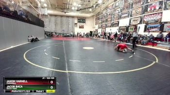 123-125 lbs Round 2 - Jaxom Varnell, Chaparral vs Jacob Baca, Rocky Ford