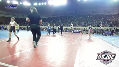 100 lbs Round Of 16 - Ethan Daniels, Texas Select Wrestling vs Brylan Mcgonigal, Cowboy Wrestling Club