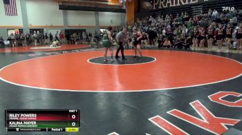 JV-16 lbs Round 2 - Riley Powers, Prairie, Cedar Rapids vs Kalina Mayer, Cedar Rapids Kennedy