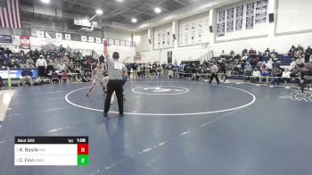 132 lbs Semifinal - Anthony Basile, Xavier vs Cael Finn, Simsbury