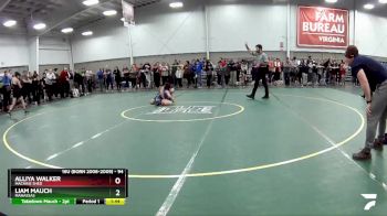 94 lbs Quarterfinal - Liam Mauch, Manassas vs Alliya Walker, Machine Shed