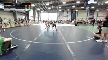 90 lbs Rr Rnd 2 - Greyson Cain, Indiana Outlaws Gold vs Conor Boesch, Shore Thing Beach