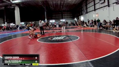 106 lbs Semis & 1st Wb (8 Team) - Kalob Rodriguez, WRESTLING WAREHOUSE vs Lennon Ogden, CAPITAL CITY WRESTLING CLUB