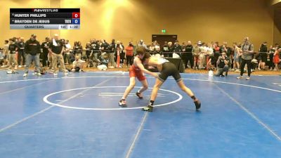 106 lbs Quarters - Hunter Phillips vs Brayden De Jesus, Triumph Trained