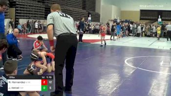 61 lbs Prelims - Noah Hernandez, Wisconsin Red ES vs Jackson Hetzel, Washington Twp. Minutemen ES