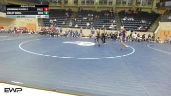 126 lbs Rr Rnd 1 - Jeremiah Russell, Bartlesville High School vs Grant Wohl, Bixby Blue
