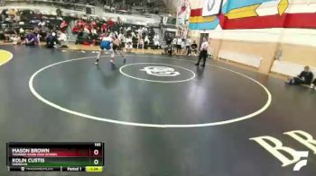 195 lbs Quarterfinal - Mason Brown, Thunder Basin High School vs Kolin Custis, Sheridan