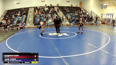 132 lbs Quarterfinal - Kameron Esaw, 843 SOT vs Zane Chavis, Sons Of Thunder Wrestling