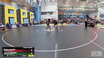 157 lbs Champ. Round 1 - Ryan Cooper, Sussex Tech H S vs Justin Negron, Sussex Central H S