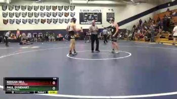 175 lbs Champ. Round 2 - Keegan Sell, Garretsville Garfield vs Paul Dynehart, Lake Catholic