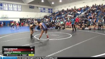 106 lbs Semifinal - Kaeli Gonzalez, Corona Del Mar vs Anabelle Serratos, Hawkeye WC
