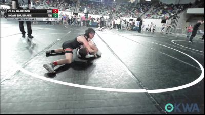 110 lbs Quarterfinal - Olan Garrison, Coweta Tiger Wrestling vs Noah Shuemake, Viking Wrestling Club