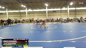 55 lbs Quarterfinal - Ashlyn Schmadeka, Grangeville Youth Wrestling vs Jayde Bumgarner, Small Town Grims