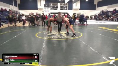 215 lbs Quarterfinal - David Baxter, Sonora vs Ryan Alba, Damien