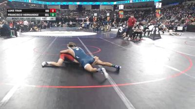 120 lbs Consi Of 16 #1 - Luke Tran, Independence (CC) vs Francisco Hernandez, Bullard (CS)