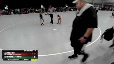 78 lbs Champ. Round 1 - Romen Melstrand, Askren Wrestling Academy vs James Dean, Betterman Elite Wrestling