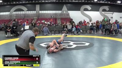 112 lbs Placement Matches (8 Team) - Cole Schwartz, Team Missouri vs Camden Hook, Legacy National