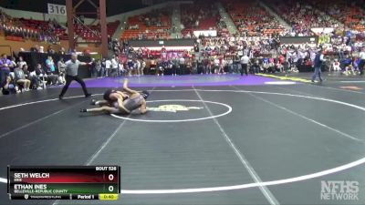 3-2-1A 138 Cons. Round 2 - Seth Welch, Erie vs Ethan Ines, Belleville-Republic County