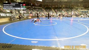 54 lbs 2nd Place - Makayela Sawyer, Mat Demon Wrestling Club vs Aryanna Bean, Viking Wrestling Club (IA)