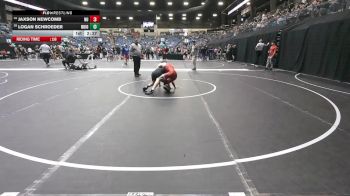 125 lbs Champ. Round 3 - Jaxson Newcomb, Newman vs Logan Schroeder, Northwestern (Iowa)
