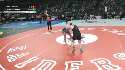 Semifinal - Emma Finecy, Lakeview vs Faith Klabenes, Wilber-Clatonia
