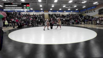 165 lbs Final - Drayvn Roberts, East Hartford vs Jonathan Wright-goodison, Hall