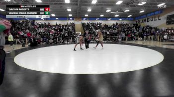 165 lbs Final - Drayvn Roberts, East Hartford vs Jonathan Wright-goodison, Hall