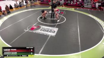 138 lbs Quarterfinal - Carter Young, Minnesota vs Andrew Bauer, New Prague Wrestling