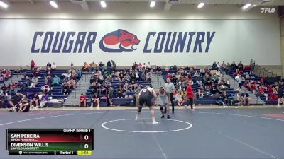 285 lbs Champ. Round 1 - Sam Pereira, Simon Fraser (B.C.) vs Divenson Willis, Linfield University