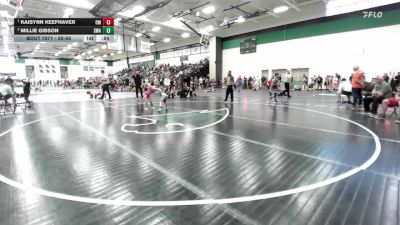 50-55 lbs Round 3 - Kaisynn Keefhaver, Open Mats vs Millie Gibson, Shelton Wrestling Academy