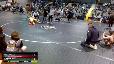 108 lbs Round 1 - Carter Seto, HCCMS vs Ella Wells, The Storm Wrestling Center