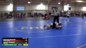 105 lbs Quarterfinal - Nikera Johnson, SANDUSKY vs Ashlynn Brokaw, MOUNT VERNON