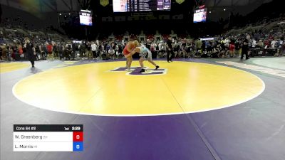 285 lbs Cons 64 #2 - Will Greenberg, OH vs Landon Morris, MI