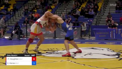 97 lbs Cons. Round 4 - Tyrie Houghton, Wolfpack Wrestling Club vs Chase Horne, Wolfpack Wrestling Club