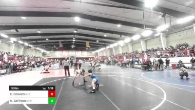 126 lbs Round Of 16 - Cooper Beavers, No Team vs Noah Callirgos, Grindhouse Wrestling Club