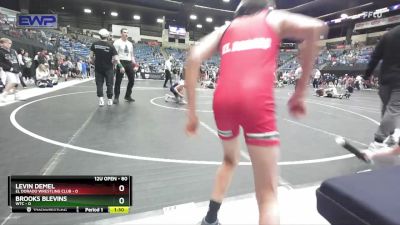 80 lbs Champ. Round 1 - Brooks Blevins, WTC vs Levin Demel, El Dorado Wrestling Club