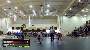 125 lbs Cons. Round 4 - Becca Reyes, Thomas Harvey vs Graycie White, Hubbard