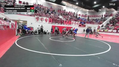 HS 125 lbs Champ. Round 1 - Jalaina Lang, MOORE vs Suzannah (Faith) Gray, MUSTANG