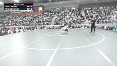 55 kg 3rd Place Match - Riley Rayome, Cardinal WC vs Epenesa Elison, Monster Garage Wrestling