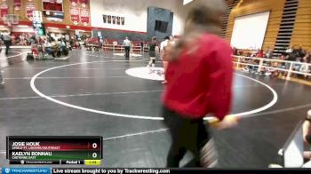 155 lbs Quarterfinal - Josie Houk, Lingle-Ft. Laramie/Southeast vs Kaelyn Ronnau, Cheyenne East